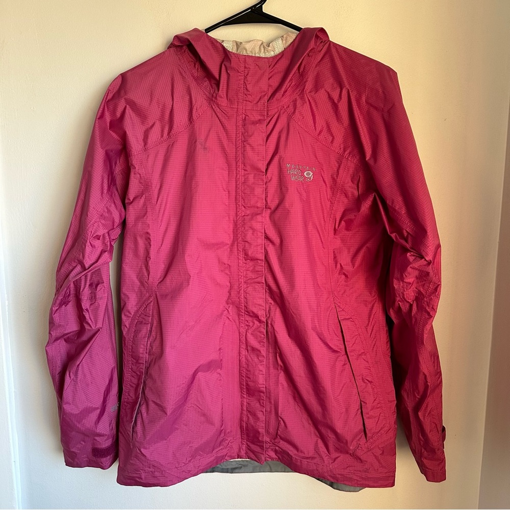 Mountain Hardwear Pink Youth Rain Jacket Size Large
